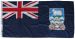 0.5yd 46x23cm Falkland Islands blue ensign (woven MoD fabric printed)
